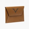 Кожаная папка-конверт А4 VSCT цвет коньячный