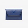 Кожаное портмоне-конверт VSCT цвет синий