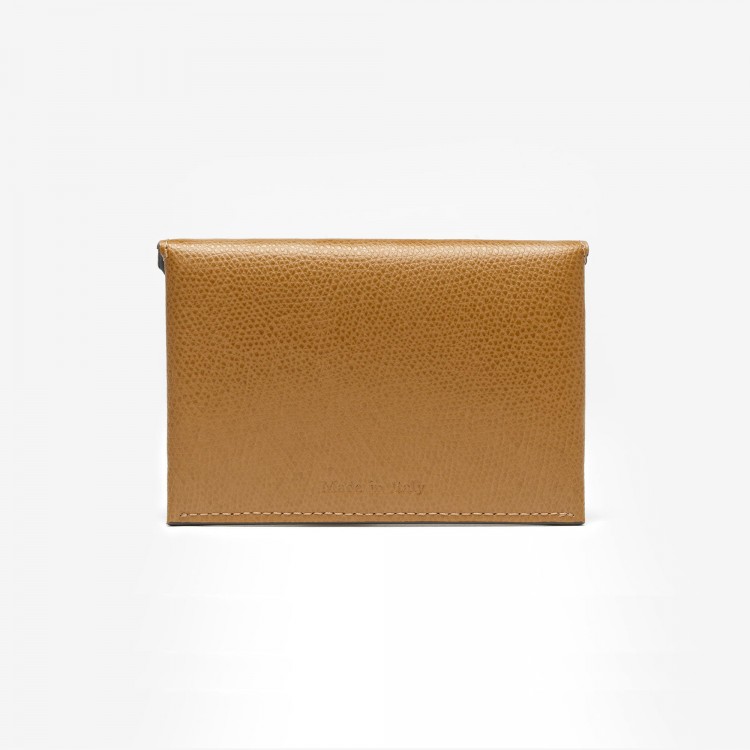 Кожаное портмоне-конверт VSCT цвет коньячный