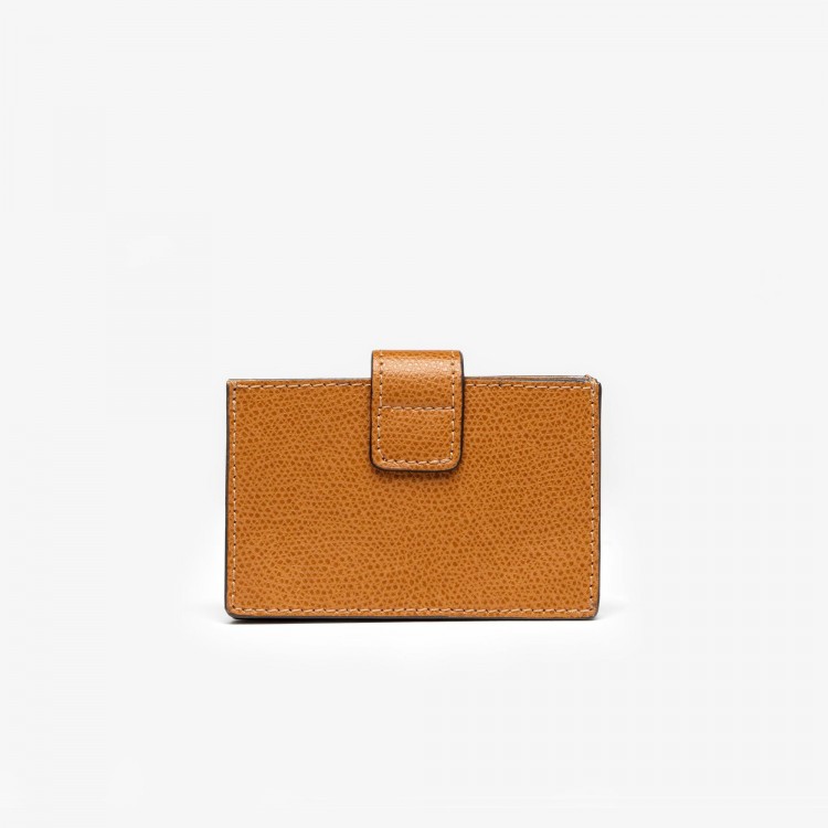 Кожаный держатель для карт VSCT цвет коньячный