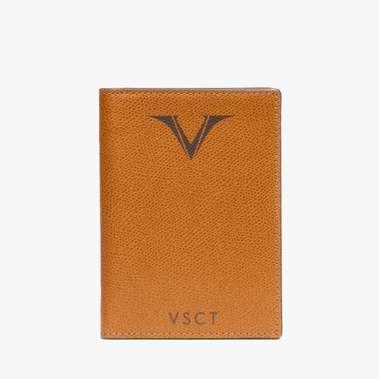 Обложка для паспорта VSCT цвет коньячный