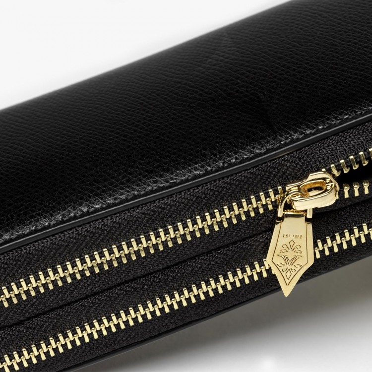 Кожаный чехол для четырех ручек VSCT на молнии цвет черный