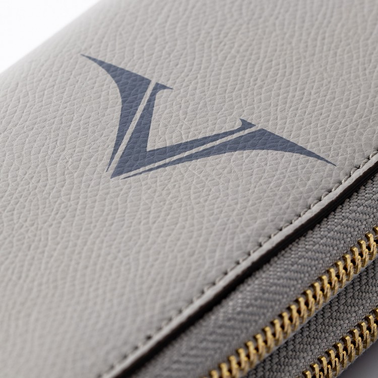 Кожаный чехол для четырех ручек VSCT на молнии цвет серый