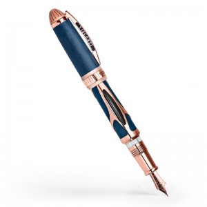 Перьевая ручка Torpedo Blue-Rose Gold