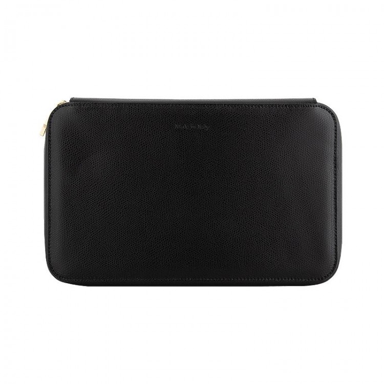 Кожаный чехол для двенадцати ручек VSCT на молнии цвет черный