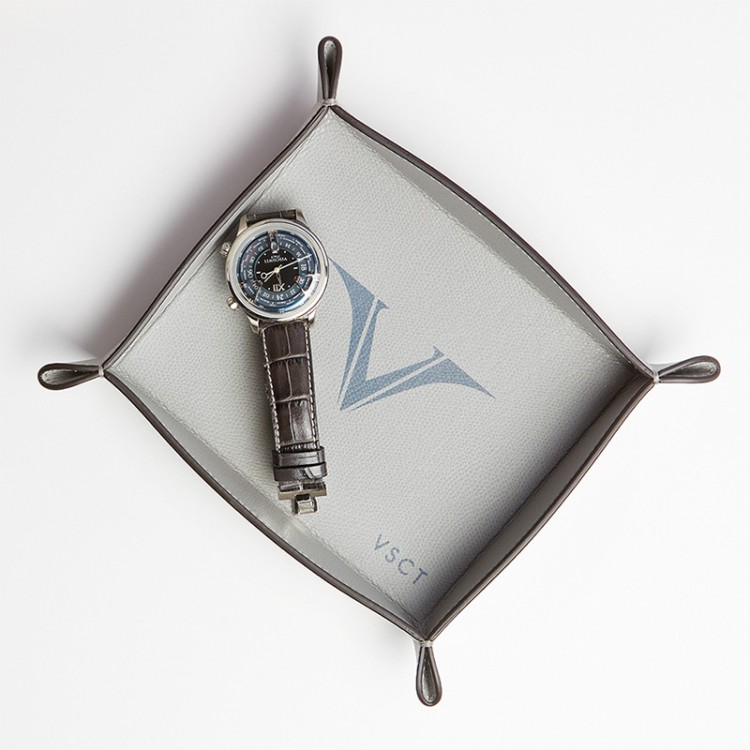 Кожаный лоток для аксессуаров VSCT цвет серый