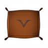 Кожаный лоток для аксессуаров VSCT цвет коньячный
